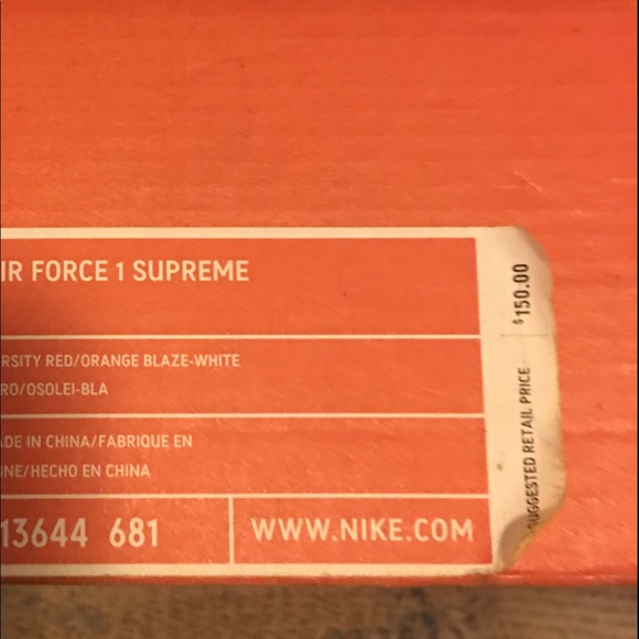 Vintagefirst between two brands AirForce1-Supreme - Picture 2 of 7